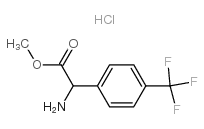 METHYL 2-AMINO-2-(4-(TRIFLUOROMETHYL)PHENYL)ACETATE HYDROCHLORIDE Structure