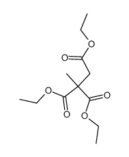 triethyl propane-1,2,2-tricarboxylate Structure