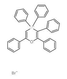 2,3,4,4,6-pentaphenyl-1-oxa-4-phosphoniacyclohexa-2,5-diene结构式