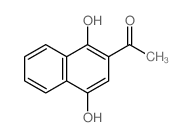1-(1,4-dihydroxynaphthalen-2-yl)ethanone结构式
