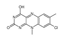 8-chloro-7,10-dimethylbenzo[g]pteridine-2,4-dione Structure