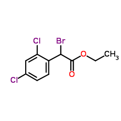 a-溴-2,4-二氯苯乙酸乙酯结构式