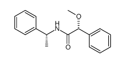 (R)-2-methoxy-2-phenyl-N-((R)-1-phenylethyl)acetamide Structure