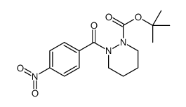 tert-butyl 2-(4-nitrobenzoyl)diazinane-1-carboxylate结构式