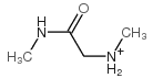 N-甲基-2-(甲基氨基)乙酰胺结构式