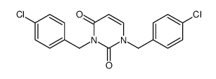 1,3-bis[(4-chlorophenyl)methyl]pyrimidine-2,4-dione结构式