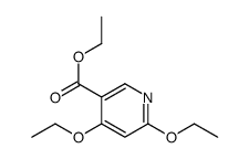 4,6-Diethoxypyridine-3-carboxylic acid ethyl ester Structure