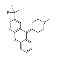 1-methyl-4-[2-(trifluoromethyl)thioxanthen-9-ylidene]piperidine结构式