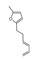 (E)-2-(3,5-hexadienyl)-5-methylfuran结构式