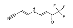 (E)-3-[(4,4,4-trifluoro-3-oxo-1-butenyl)amino]-2-propenenitrile结构式