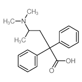 Benzeneacetic acid, a-[2-(dimethylamino)propyl]-a-phenyl- structure
