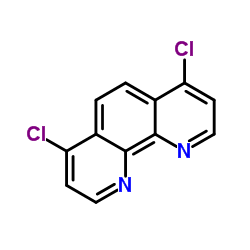 4,7-二氯-1,10-菲咯啉结构式