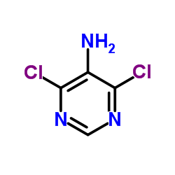 4,6-二氯-5-氨基嘧啶结构式