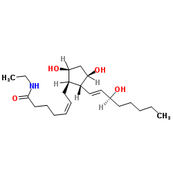 Prostaglandin F2α ethyl amide Structure