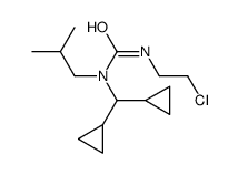 3-(2-chloroethyl)-1-(dicyclopropylmethyl)-1-(2-methylpropyl)urea结构式