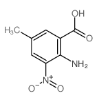 2-氨基-5-甲基-3-硝基苯甲酸结构式