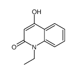 1-Ethyl-4-hydroxy-2(1H)-quinolinone结构式