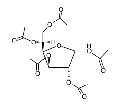 D-Glucofuranose pentaacetate Structure