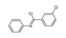 N-phenyl-m-chlorobenzimidoyl chloride Structure