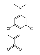 3,5-dichloro-N,N-dimethyl-4-(2-nitroprop-1-enyl)aniline Structure