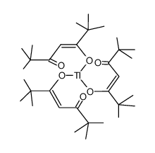 (2,2,6,6-四甲基-3,5-庚二酮)铊(I)结构式