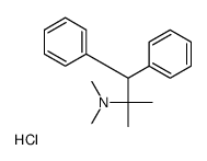 N,N,2-trimethyl-1,1-diphenylpropan-2-amine,hydrochloride Structure