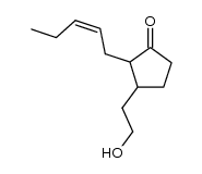 3-(2-hydroxyethyl)-2-[(Z)-2-pentenyl]-1-cyclopentanone结构式