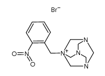 1-(2-nitrobenzyl)-1,3,5,7-tetraazaadamantan-1-ium bromide Structure