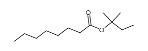 Octanoic acid, 1,1-dimethylpropyl ester Structure