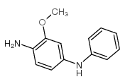 4-氨基-3-甲氧基二苯胺结构式