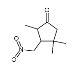 2,4,4-trimethyl-3-nitromethyl-cyclopentanone Structure
