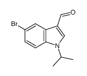 5-溴-1-异丙基-1H-吲哚-3-甲醛结构式