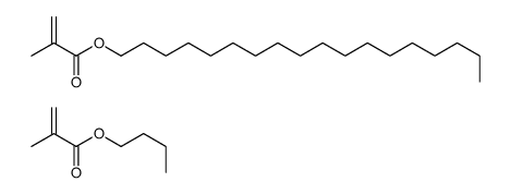 2-甲基-2-丙烯酸丁酯与2-甲基-2-丙烯酸十八烷醇酯的聚合物结构式