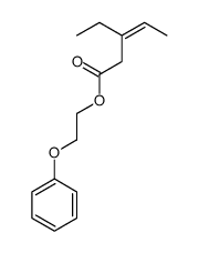 2-phenoxyethyl 3-ethylpent-3-enoate Structure
