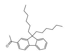 9,9-di-n-hexyl-2-acetylfluorene Structure