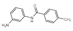 N-(3-氨基苯基)-4-甲基苯甲酰胺结构式