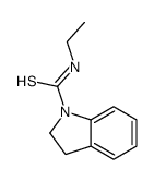 N-ethyl-2,3-dihydroindole-1-carbothioamide结构式