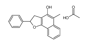 acetic acid,5-methyl-2-phenyl-2,3-dihydrobenzo[g][1]benzofuran-4-ol Structure