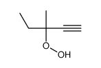 3-hydroperoxy-3-methylpent-1-yne结构式