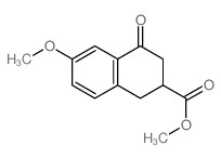 2-Naphthalenecarboxylicacid, 1,2,3,4-tetrahydro-6-methoxy-4-oxo-, methyl ester Structure