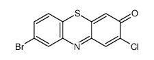 8-bromo-2-chlorophenothiazin-3-one Structure