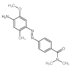 Benzamide,4-[2-(4-amino-5-methoxy-2-methylphenyl)diazenyl]-N,N-dimethyl- Structure