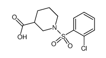 (rac)-1-(2-chloro-benzenesulfonyl)-piperidine-3-carboxylic acid结构式