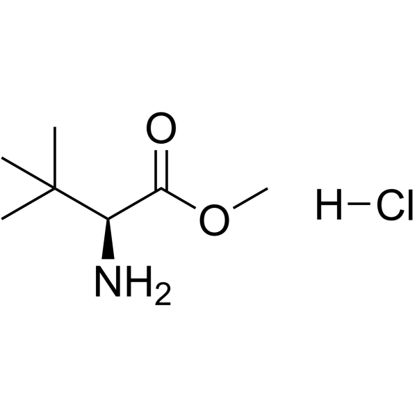 L-叔亮氨酸甲酯盐酸盐结构式