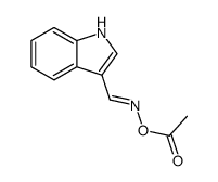 O-Acetyl-indol-3-aldehyd-oxim结构式