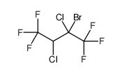 2-bromo-2,3-dichloro-1,1,1,4,4,4-hexafluorobutane Structure