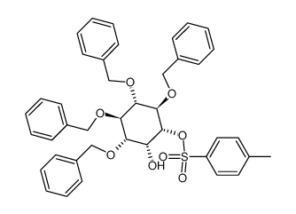 (+/-)-1-O-p-toluenesulfonyl-3,4,5,6-tetra-O-benzyl-myo-inositol结构式