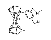 (η5-C5H5)Fe[η5-C5H4(1-C6H3(CH2NMe2)2-3,5)]结构式