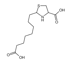 2-(7-carboxyheptyl)-1,3-thiazolidine-4-carboxylic acid结构式