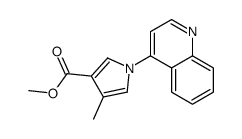 methyl 4-methyl-1-quinolin-4-ylpyrrole-3-carboxylate结构式